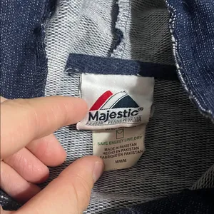 Majestic Yankees Navy Blue Hoodie thumbnail 2