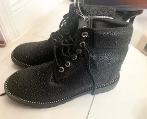 Combat Boots Black Size 8.5 thumbnail 1