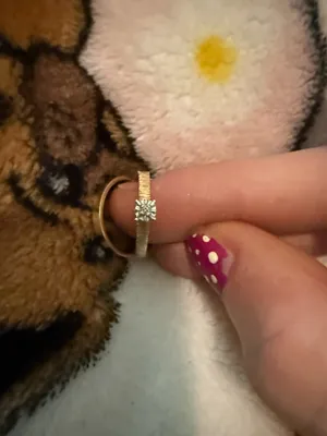 14k gold old wedding set Size 6 thumbnail 3