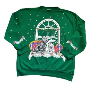 Vintage Scottie dog 80s Holiday crewneck Size Large thumbnail 1