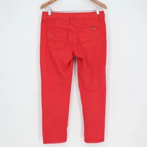 Chicos So Slimming Red Ankle Crop Jeans Pants Size 4‎ thumbnail 5