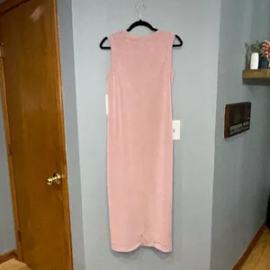 Club Monaco Maxi Knit sleeveless Dress‎ mauve pink size M thumbnail 2