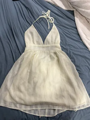 Forever 21 Off-White Dress thumbnail 1