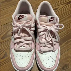 Nike Pink Foam and White Dunk Low Sneakers thumbnail 14