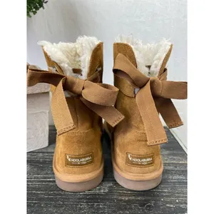 Ugg Koolaburra Tan Andrah Short Leather Fleece Lined Boots Shoes 5 thumbnail 4