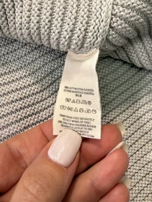 Free People 100% Cotton V-Neck Oversized Sweater in Gray Size Small thumbnail 6