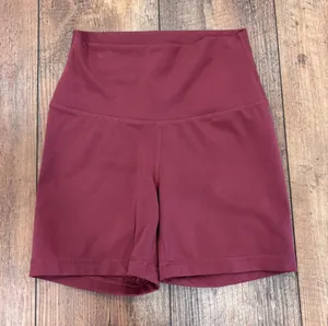 Yogalicious Hi Rise High Waist Legging Biker Shorts Women's Small Mauve $48 thumbnail 1