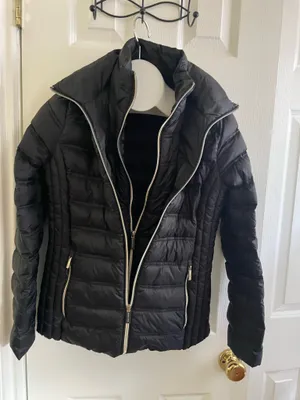 Michael KORS Black Quilted Puffer Jacket - Lightweight Women's Coat (XS) thumbnail 1