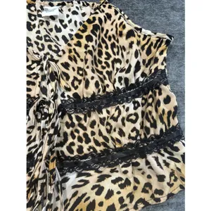 No‎ Boundaries Leopard Print Lace Up Cami Top Juniors XXL Y2K Coquette Lace Trim thumbnail 4