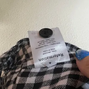 Reformation Cozumel black white gingham linen peplum corset top WOMENS 4 thumbnail 8
