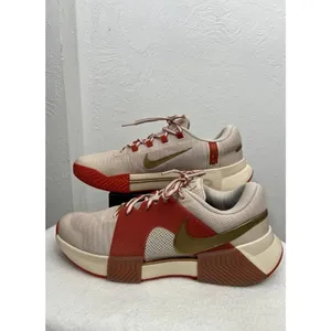 Nike GP Challenge 1 PRM Women's Tennis Shoes Sz 12 Sail Red Gold‎ FQ3164-103 thumbnail 3