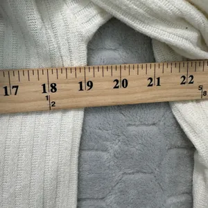 Wilfred Free Aritzia Ivory Ribbed Long Sleeve Sweater Sz S Minimalist Clean Girl thumbnail 5