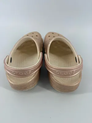 Crocs Classic Shimmer Clogs Shoes Men’s Size 5 Women’s Size 7 Champagne Rose GUC thumbnail 4