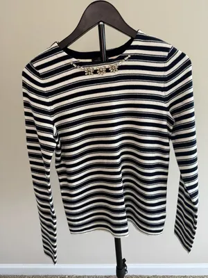 The‎ Limited Striped Embellished Sweater Size S thumbnail 1