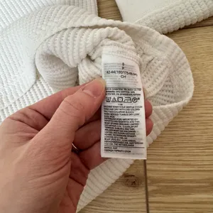 Gap Long Sleeve White Waffle Knit Thermal Top thumbnail 8