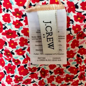 J. Crew Floral Print Bikini High Waist‎ Bottoms & Ruffle on Top Bottom-XS Top-M thumbnail 9
