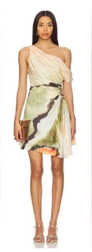 AMUR Elowen Mini Dress in Butterfly Wing thumbnail 1