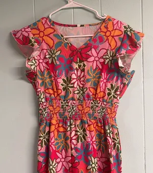 NWOT bright floral dress thumbnail 2