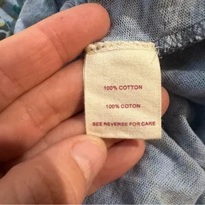 Vintage Free People 100% Cotton Long Sleeve Top – Size Large thumbnail 8