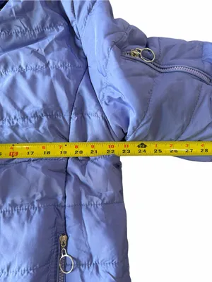 Women's Purple Hooded Winter Puffer Coat Size 3XL #260849 thumbnail 6
