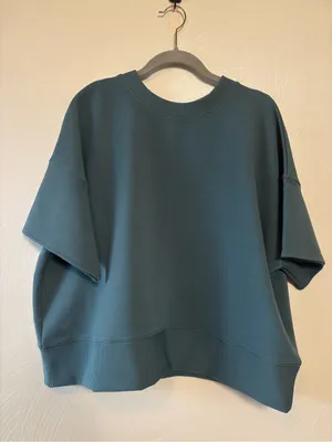 Zenana Women's Set Shorts Shirt Causal Ribbed Pockets Elastic Green Size Large thumbnail 3