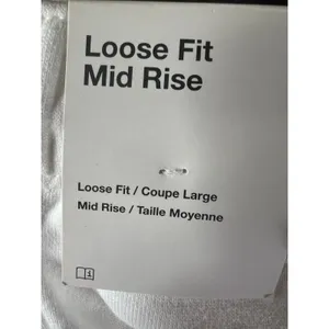 Nike Air Women’s oversized loose fit joggers XL white and gray with swoosh New thumbnail 4