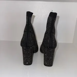 Sparkly Ankle Boots Black Size 6.5 thumbnail 4