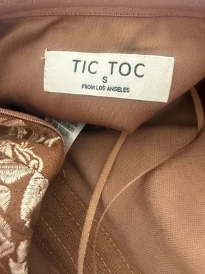 Tic Toc Los Angeles Faux Suede Corset Top Small thumbnail 4