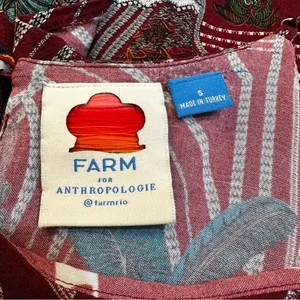 Anthropologie x Farm Rio Benita Cami Blouse Size S Toucans & Palm Pattern‎ thumbnail 10