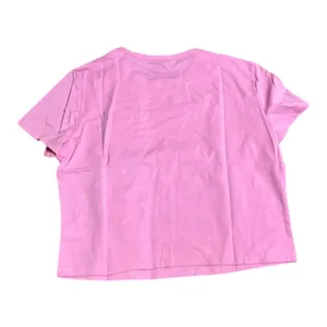 Pink Graphic Baby Tee Size Women's L Y2K Tiger Top NWOT thumbnail 3
