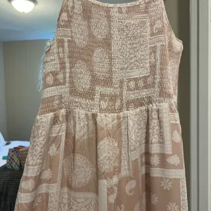 Pink Lily Maxi Dress medium tan patchwork thumbnail 3