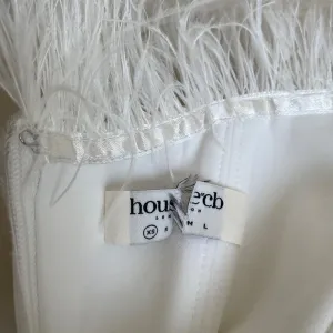 House of CB 'Bianca' White Feather Strapless‎ Dress NWOT size XS thumbnail 12
