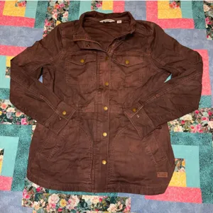 L.L.Bean $110 “Faded Brownwood” Women's M Brown Utility Jacket Size Med Outdoor thumbnail 1