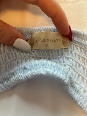 Altar'd State Light Blue Cutout Dress thumbnail 2