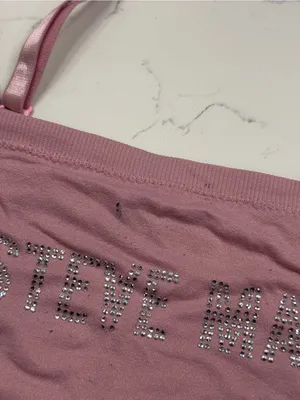 Steve Madden Bedazzled Logo Sports Bra thumbnail 2