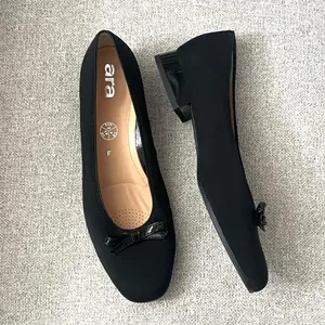 Caravelle NEW ara Black Ballet Flats Block Heels thumbnail 9