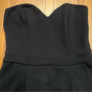 Express Strapless Sweetheart Neck Slant Pockets‎ Stretchy Jumpsuit Black Size 2 thumbnail 10