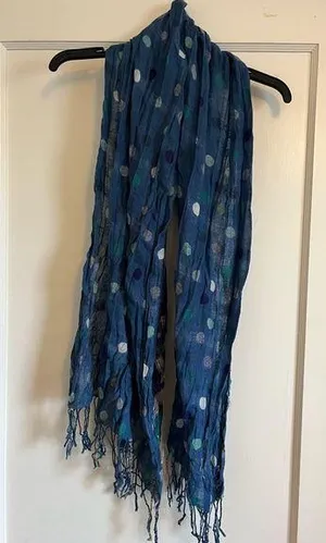 Polkadot scarf Blue thumbnail 1