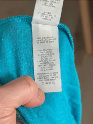 Aerie real soft foldover boxer pajamas stretchy waist pockets high rise thumbnail 6