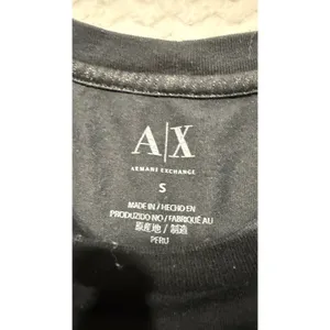 Armani Exchange Womens Black Tonal Logo Graphic Short Sleeve T-Shirt Size S thumbnail 3