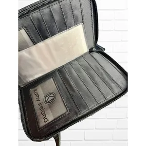 5/$25 Kathy Ireland Purse‎ Crossbody Grey Blue Flower Floral thumbnail 7