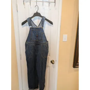 Vintage Union Bay Denim Jeans Bib Overalls Carpenter Blue Mens Size S thumbnail 5