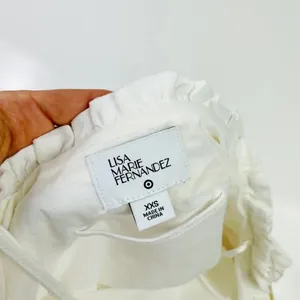 Lisa‎ Marie Fernandez x Target White Ric Rac Linen Mini Dress Size XXS thumbnail 8