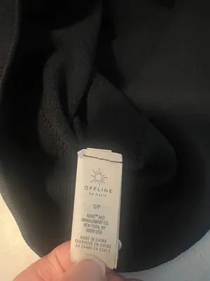 Offline by Aerie Black Cropped Long-Sleeve Top thumbnail 4