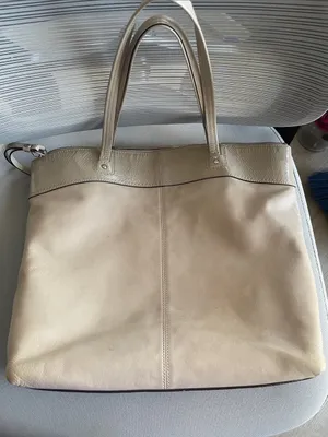 COACH #18336 Laura Beige Sand Leather Large Tote Carryall Shoulder Handbag thumbnail 4