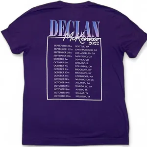 Bella Canvas Declan McKenna 2022 Purple Concert T-shirt Size L Band Tee Graphic Tour Dates thumbnail 3