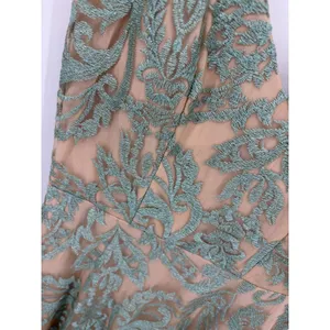 Speechless Maxi Women Size 3 Sage Green Embroidered‎ Lace V-Neck Formal Gown thumbnail 6