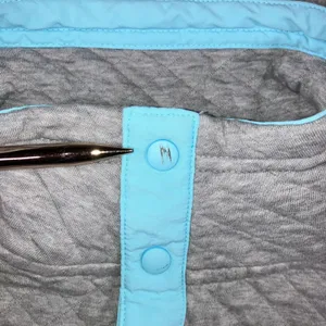 Patagonia Quilted Snap-T‎ Pullover Women S Gray Organic Cotton Layering Outdoor thumbnail 7