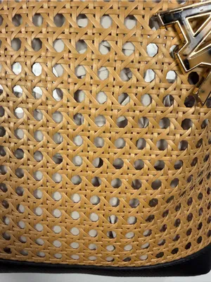 New Anne Klein Raffia Bucket Bag And Clutch Black Crossbody Shoulder Purse thumbnail 9