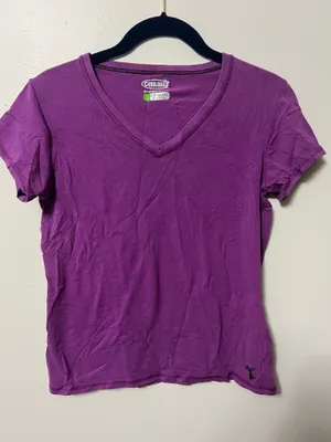 Cariloha bamboo Purple Tee Shirt thumbnail 1